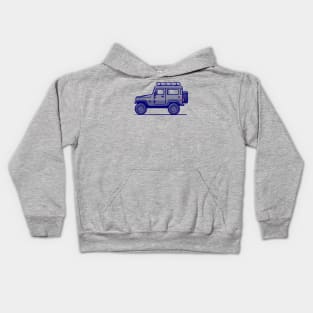 Off Road Car Cartoon Vector Icon Illustration Kids Hoodie